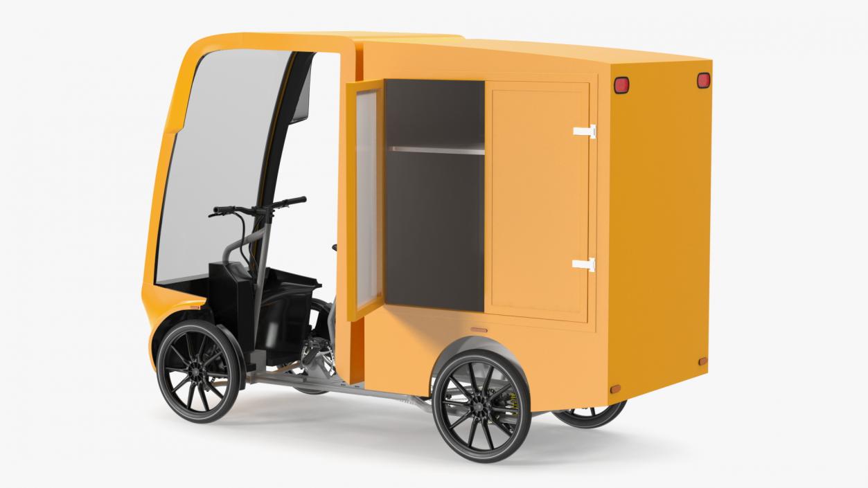 3D Electric Cargo Bike EAV DHL Rigged for Maya model