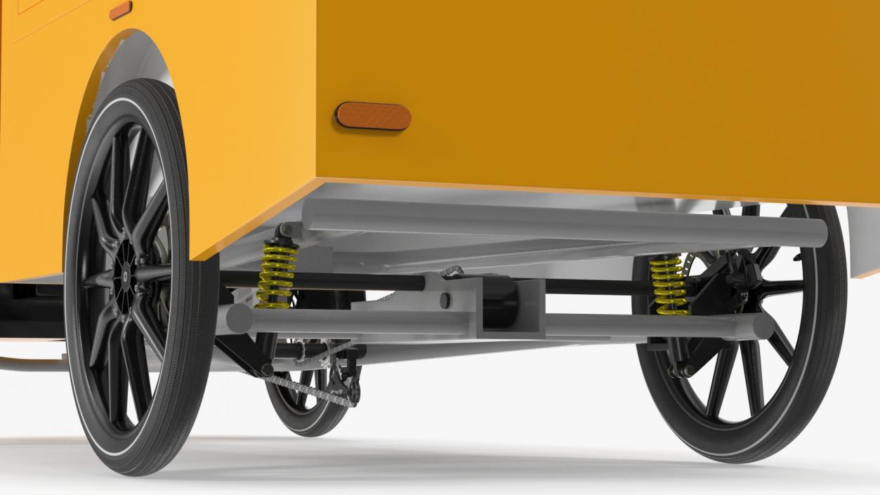 3D Electric Cargo Bike EAV DHL Rigged for Maya model