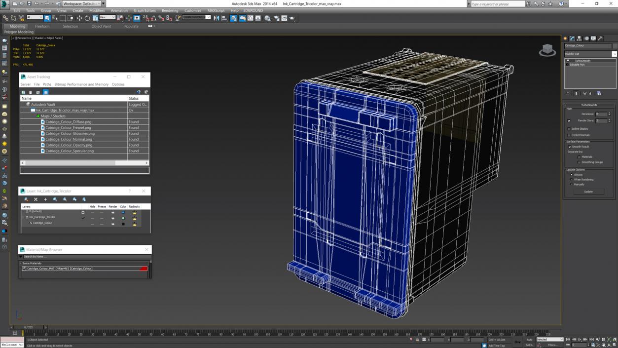 Ink Cartridge Tricolor 3D