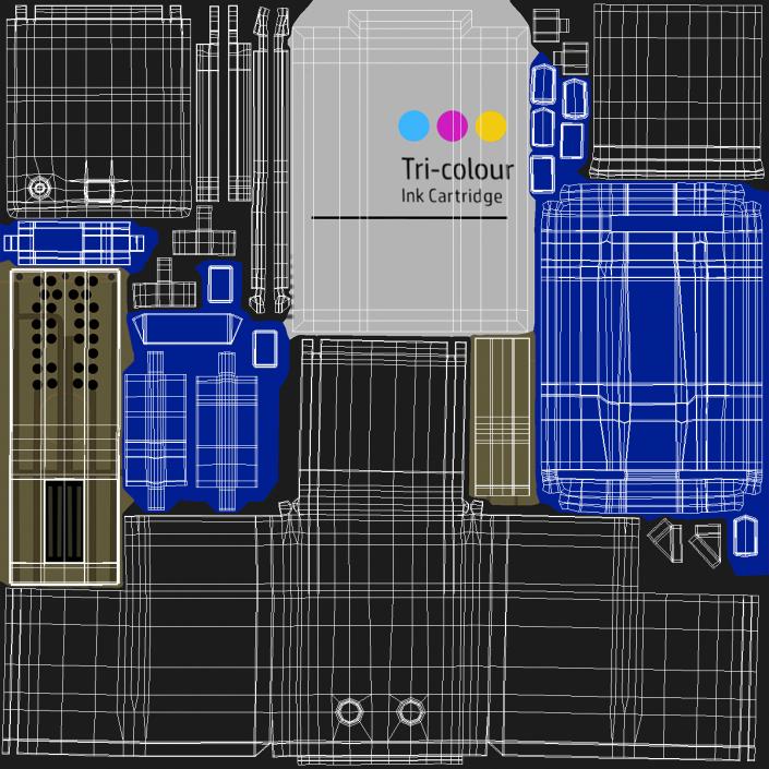 Ink Cartridge Tricolor 3D