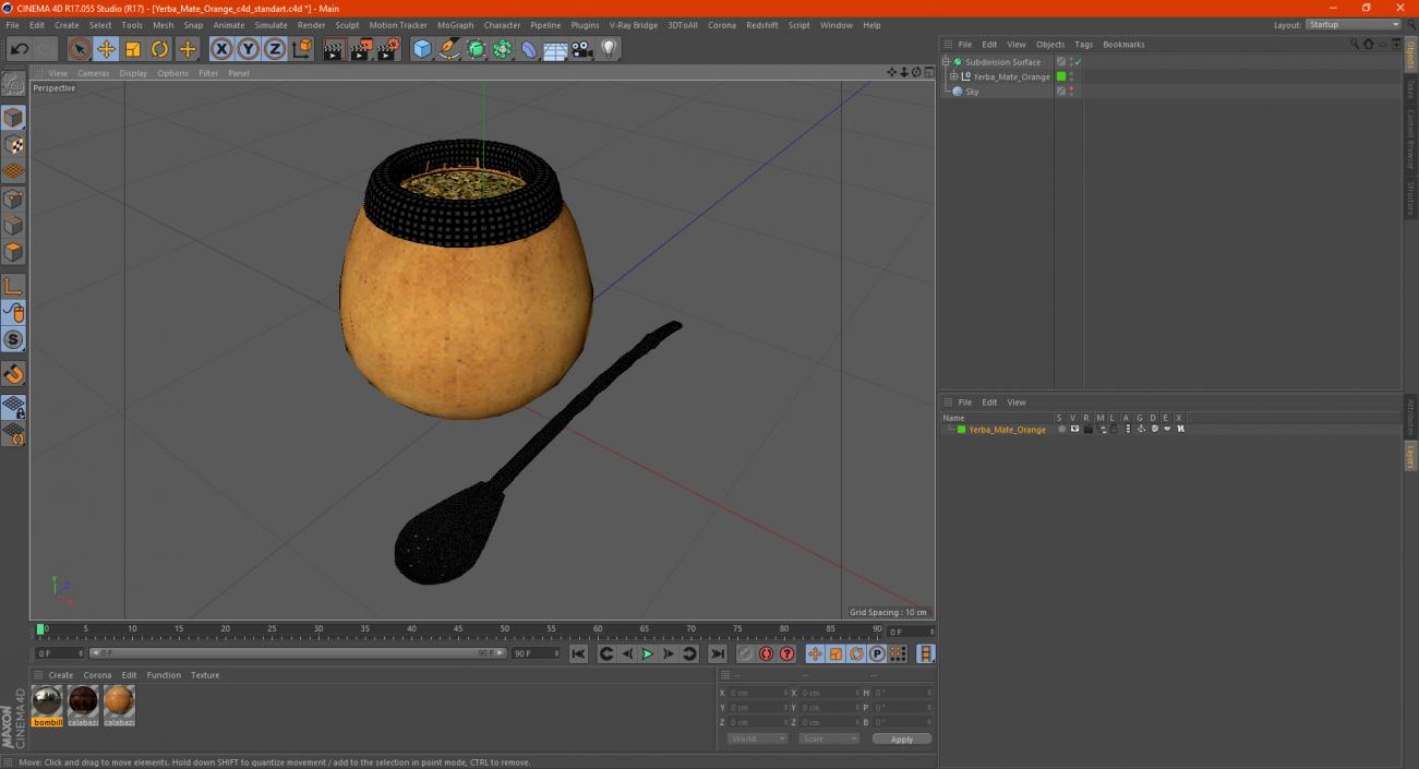 Yerba Mate Orange 3D