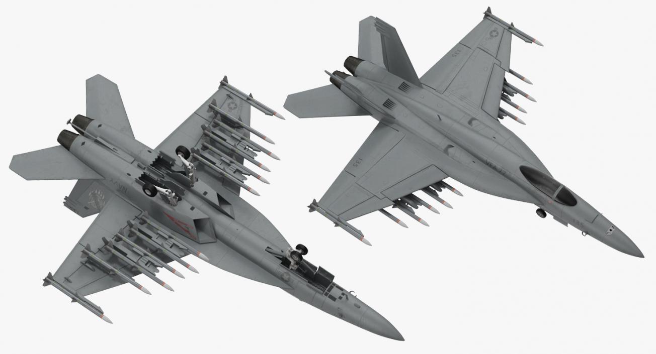 US Military Airplanes Collection 2 3D model