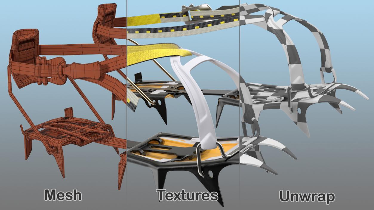 Ice Grippers Walking Crampons 3D model