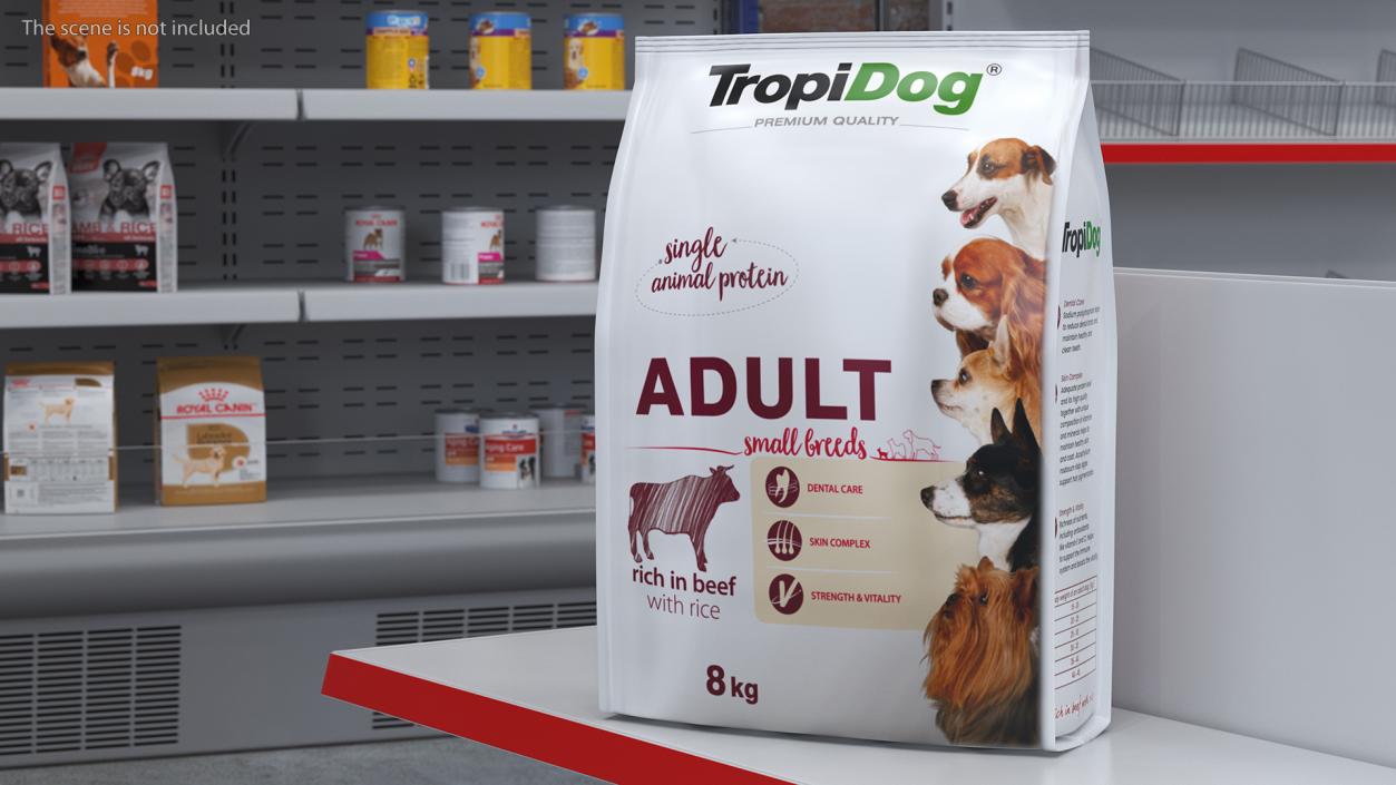 3D TropiDog Pet Food Large Package