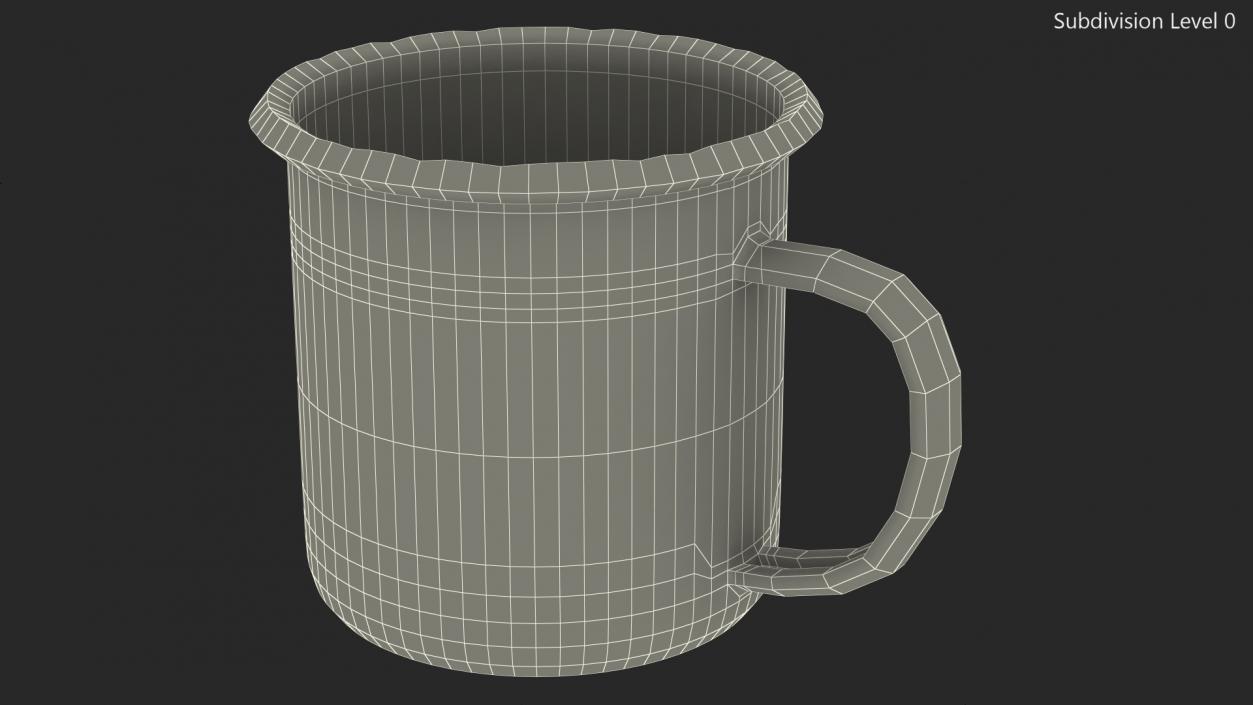 3D model Enamel Mug
