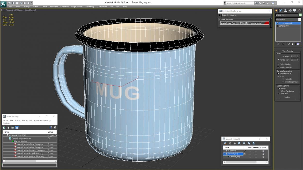 3D model Enamel Mug