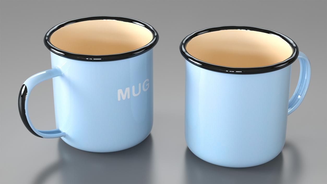 3D model Enamel Mug