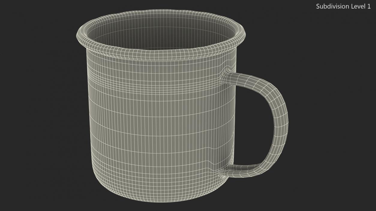 3D model Enamel Mug