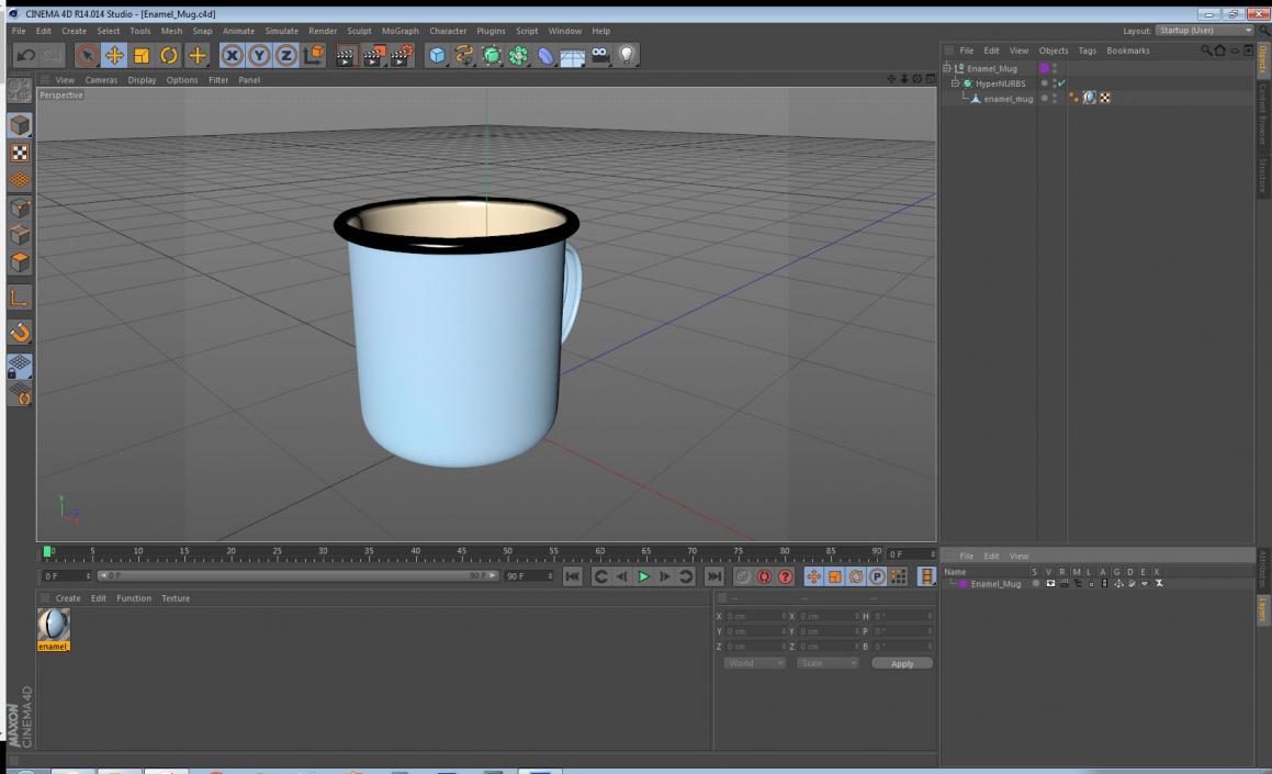 3D model Enamel Mug