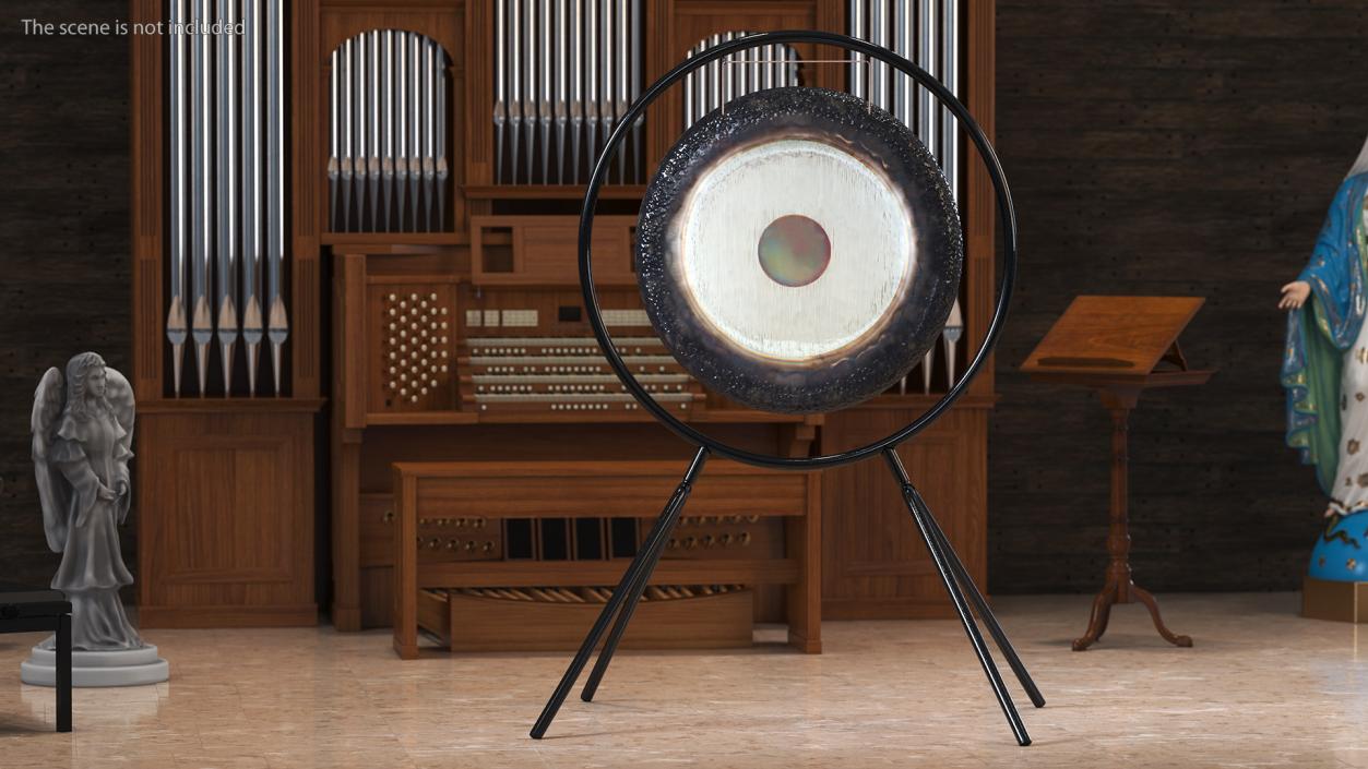 Symphonic Gong 40 inch Round Stand 3D model