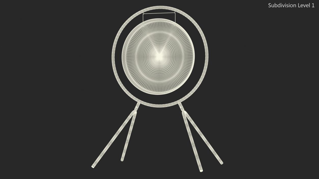 Symphonic Gong 40 inch Round Stand 3D model