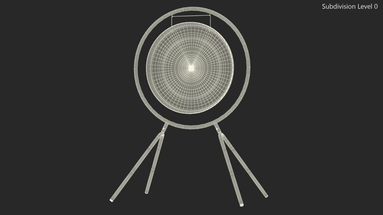 Symphonic Gong 40 inch Round Stand 3D model