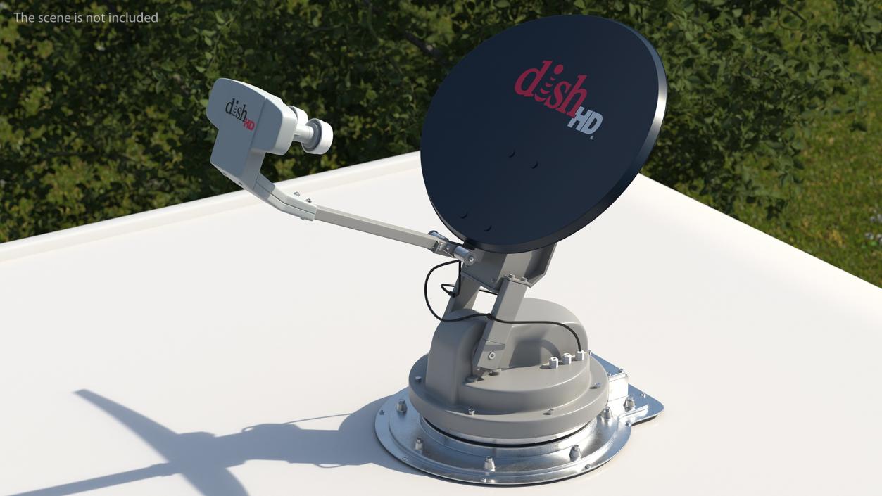 Hobby Caravan with Multi Satellite Antenna SK1000 3D model