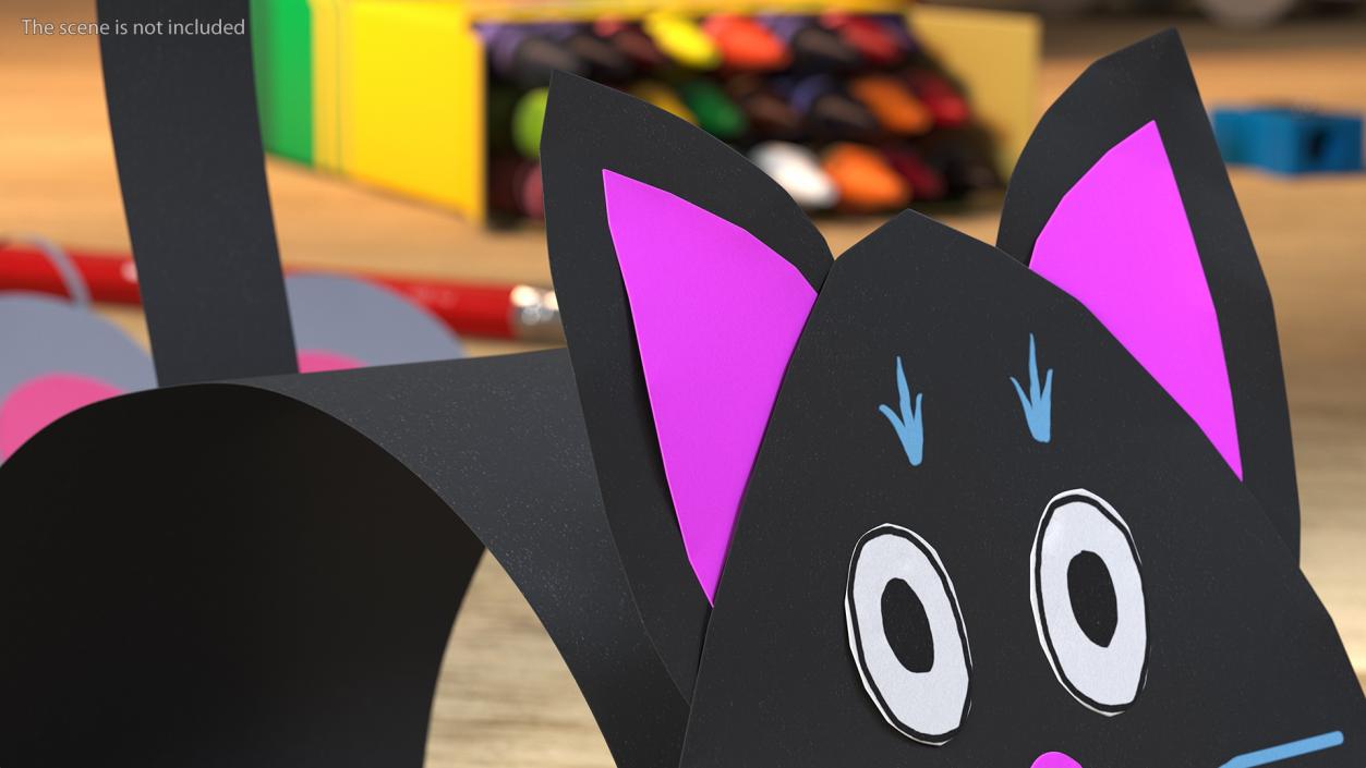 Craft Paper Toy Cat 3D model