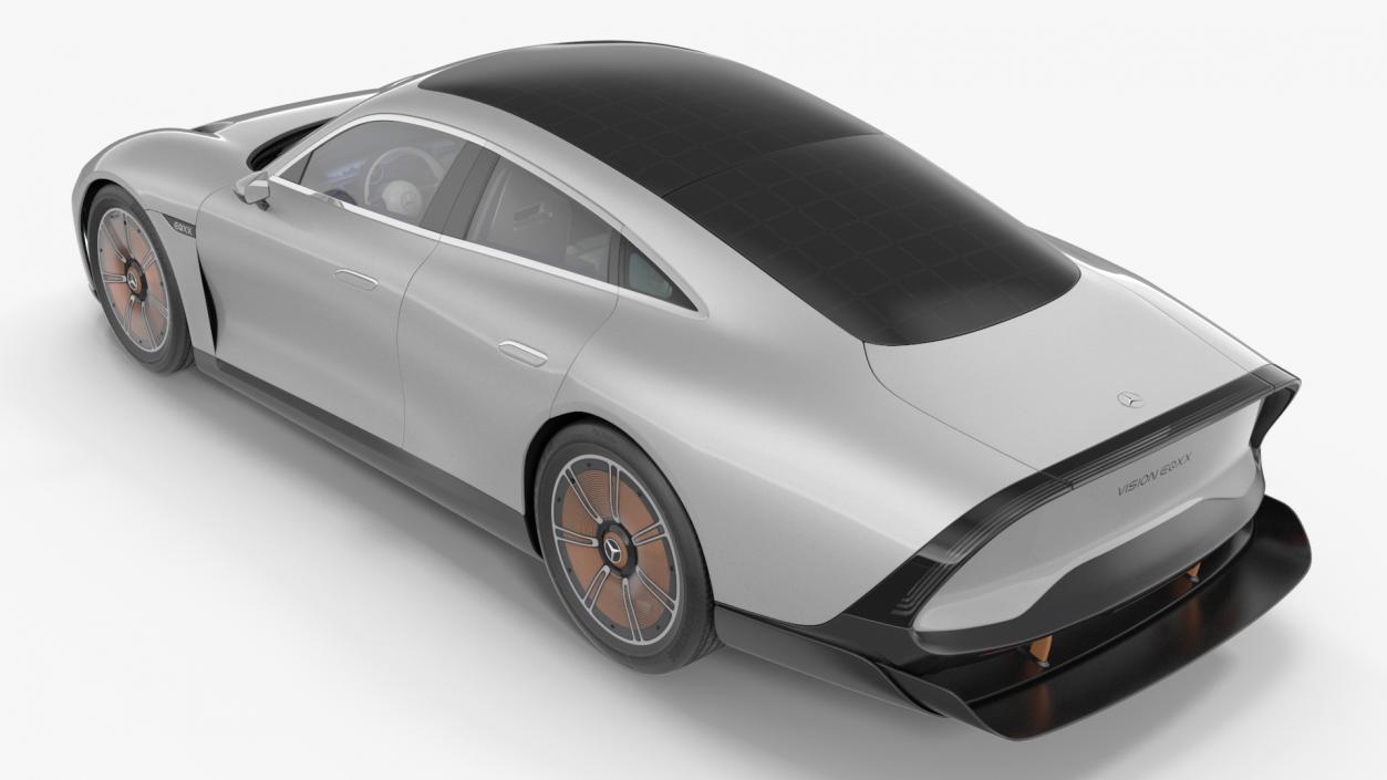 3D Electric Sedan Mercedes Benz VISION EQXX Lights OFF