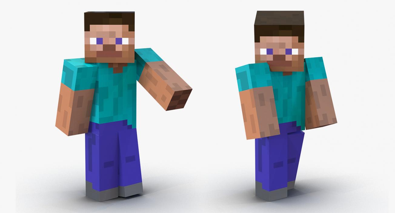 3D Minecraft Characters Collection 3 model