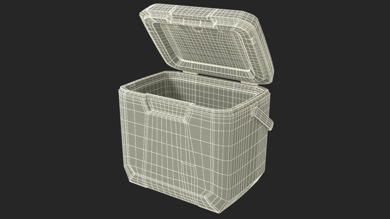 3D Portable 28 Quart Cool Box Rigged model