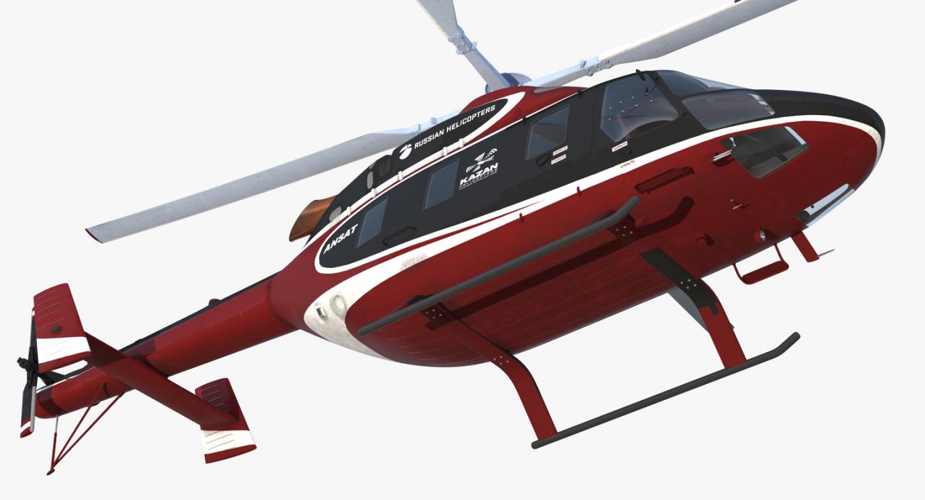 Rigged Private Helicopters Collection 4 3D model