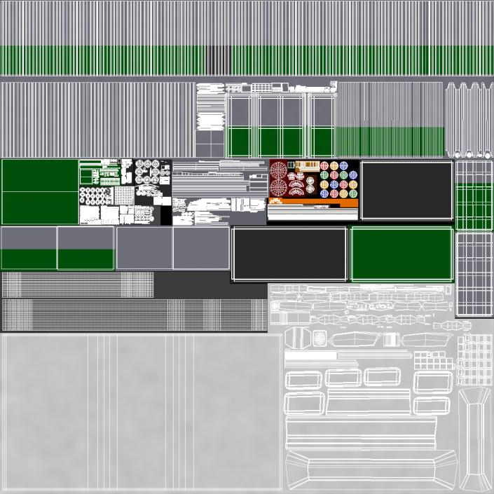 3D Gantry Inspection System with Semi Trailer Truck model