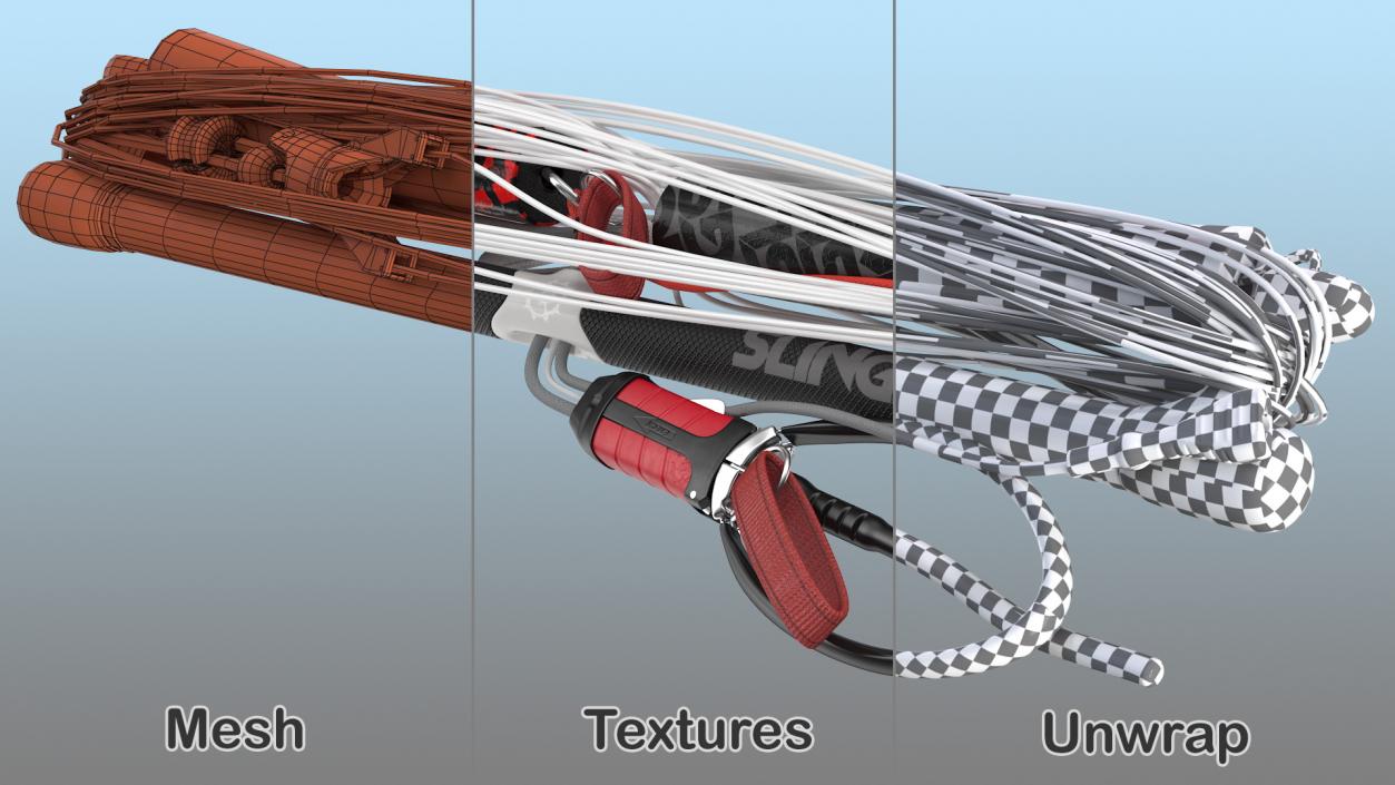 3D Compstick Control Bar Folded model