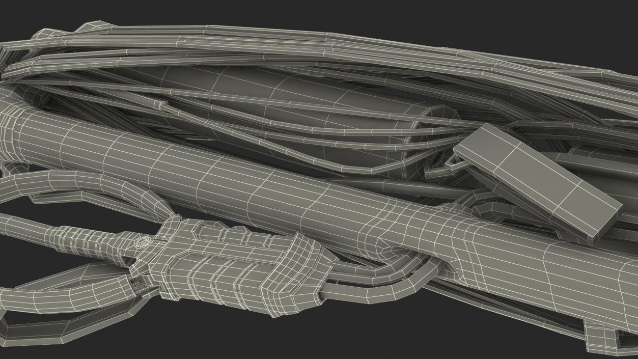 3D Compstick Control Bar Folded model