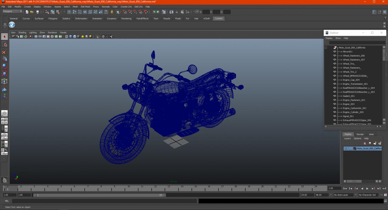 3D model Moto Guzzi 850 California