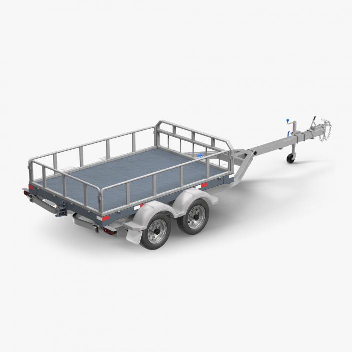 Double Axle Trailer 3D model