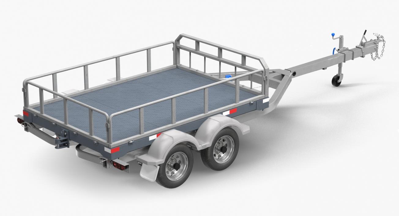 Double Axle Trailer 3D model