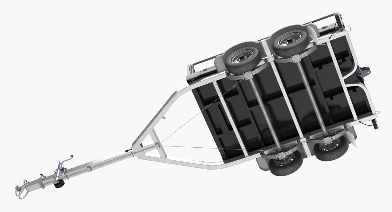 Double Axle Trailer 3D model