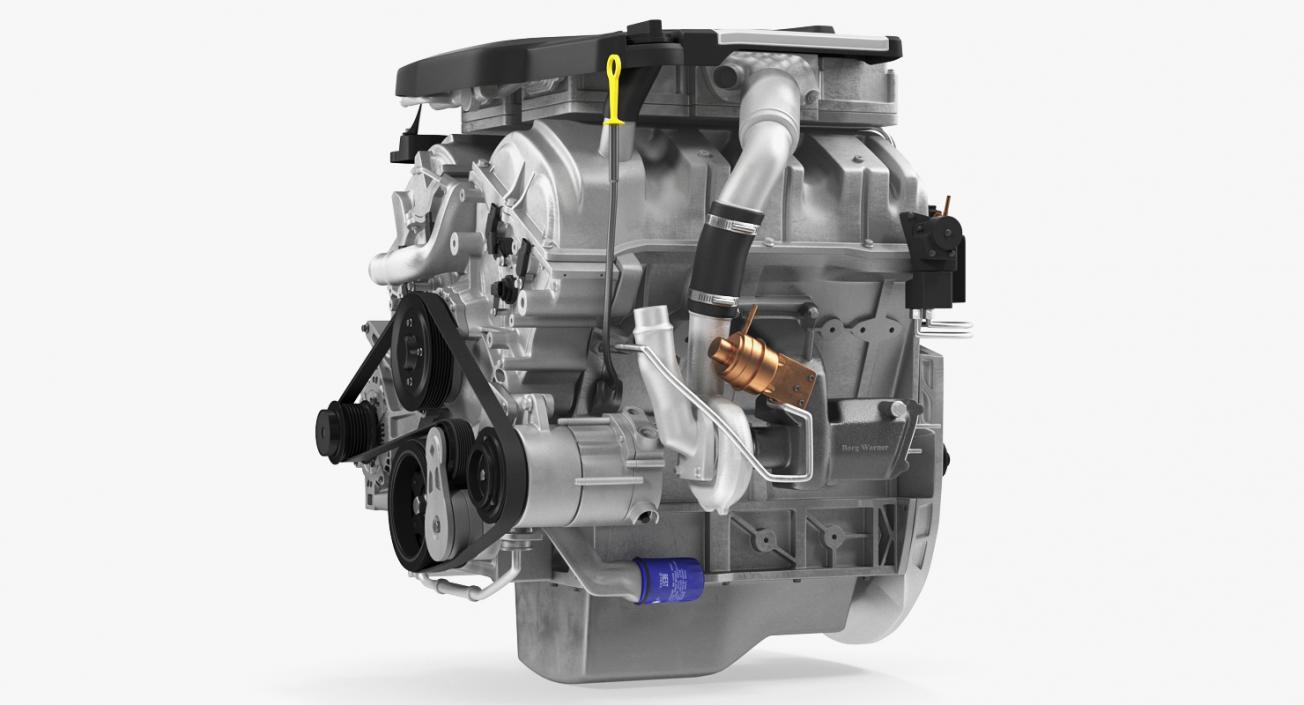 3D Cadillac Twin Turbo V6 Car Engine model