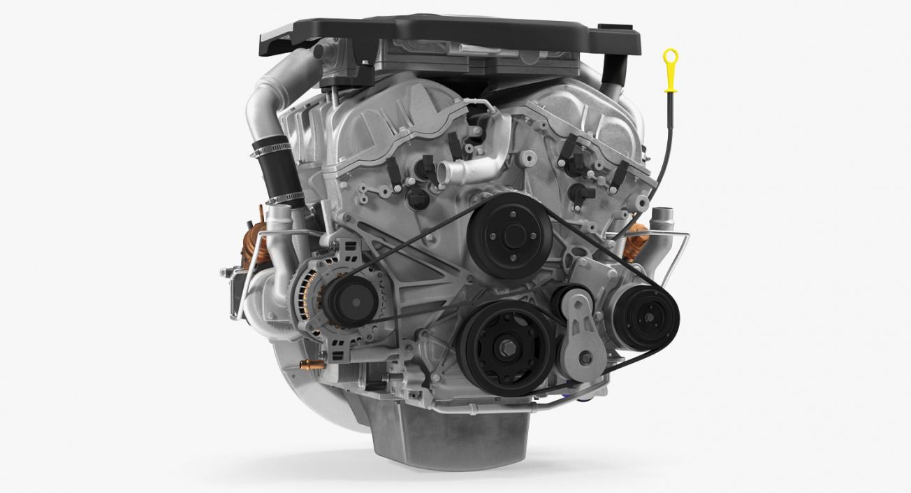 3D Cadillac Twin Turbo V6 Car Engine model