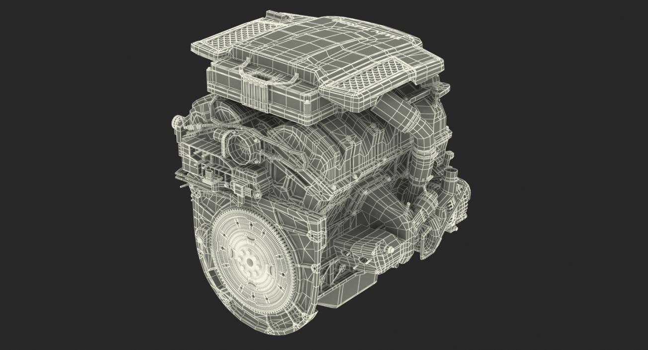 3D Cadillac Twin Turbo V6 Car Engine model