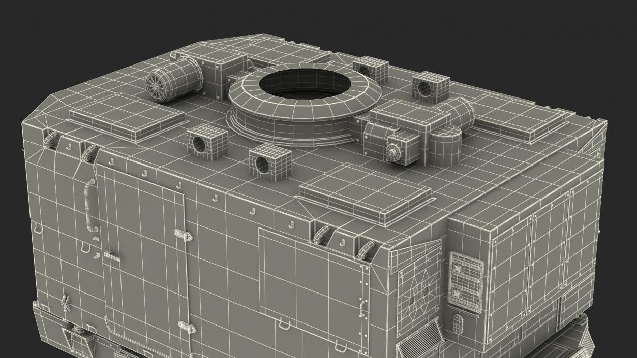 3D model Flap Lid B Missile Guidance Radar Folded