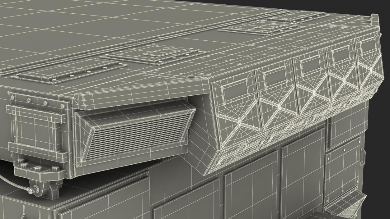 3D model Flap Lid B Missile Guidance Radar Folded