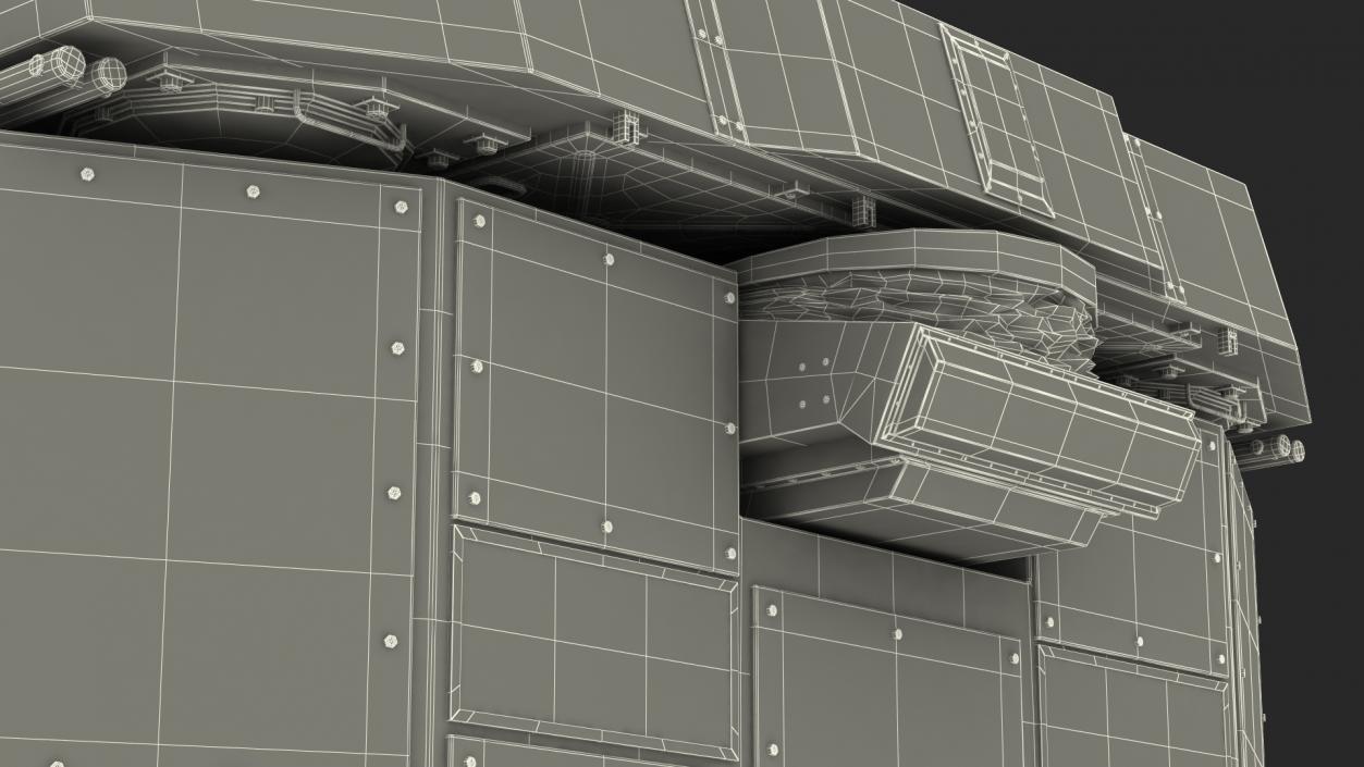 3D model Flap Lid B Missile Guidance Radar Folded