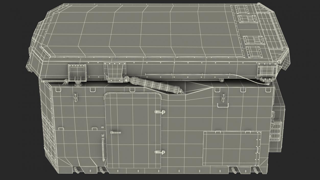 3D model Flap Lid B Missile Guidance Radar Folded