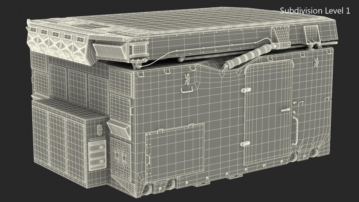 3D model Flap Lid B Missile Guidance Radar Folded