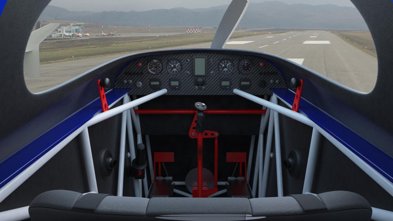 3D Light Sport Aircraft Cockpit model