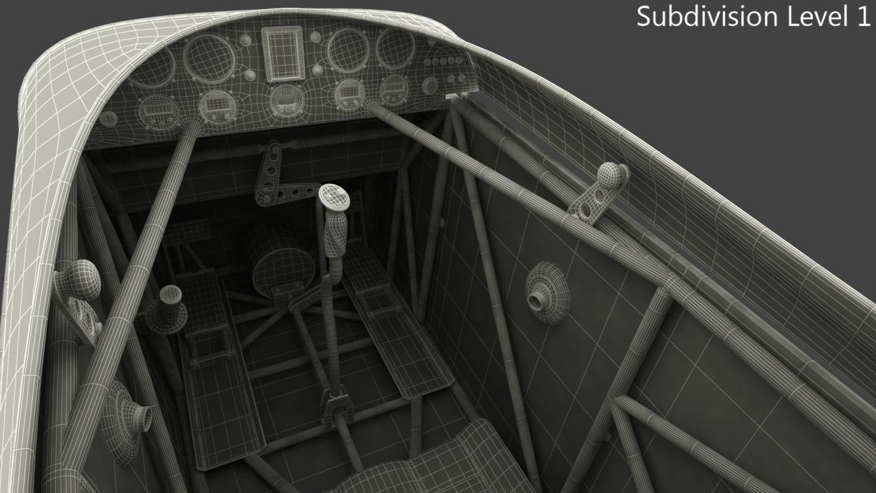 3D Light Sport Aircraft Cockpit model