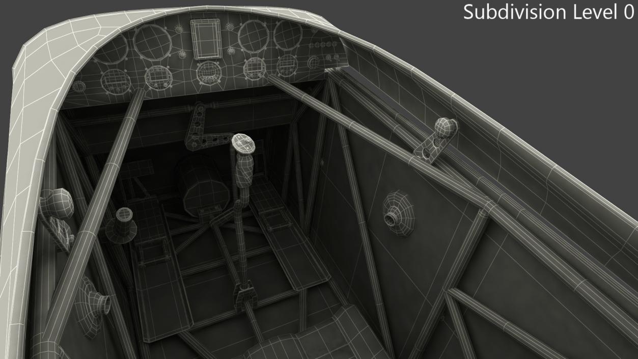 3D Light Sport Aircraft Cockpit model