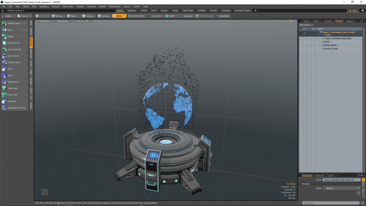 3D Hyper Command Holo Desk model