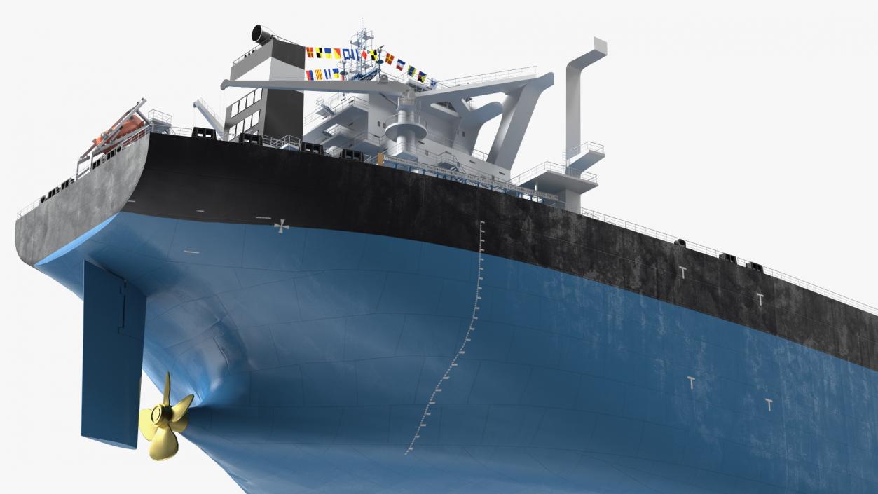 3D Bulk Carrier Ship Empty model