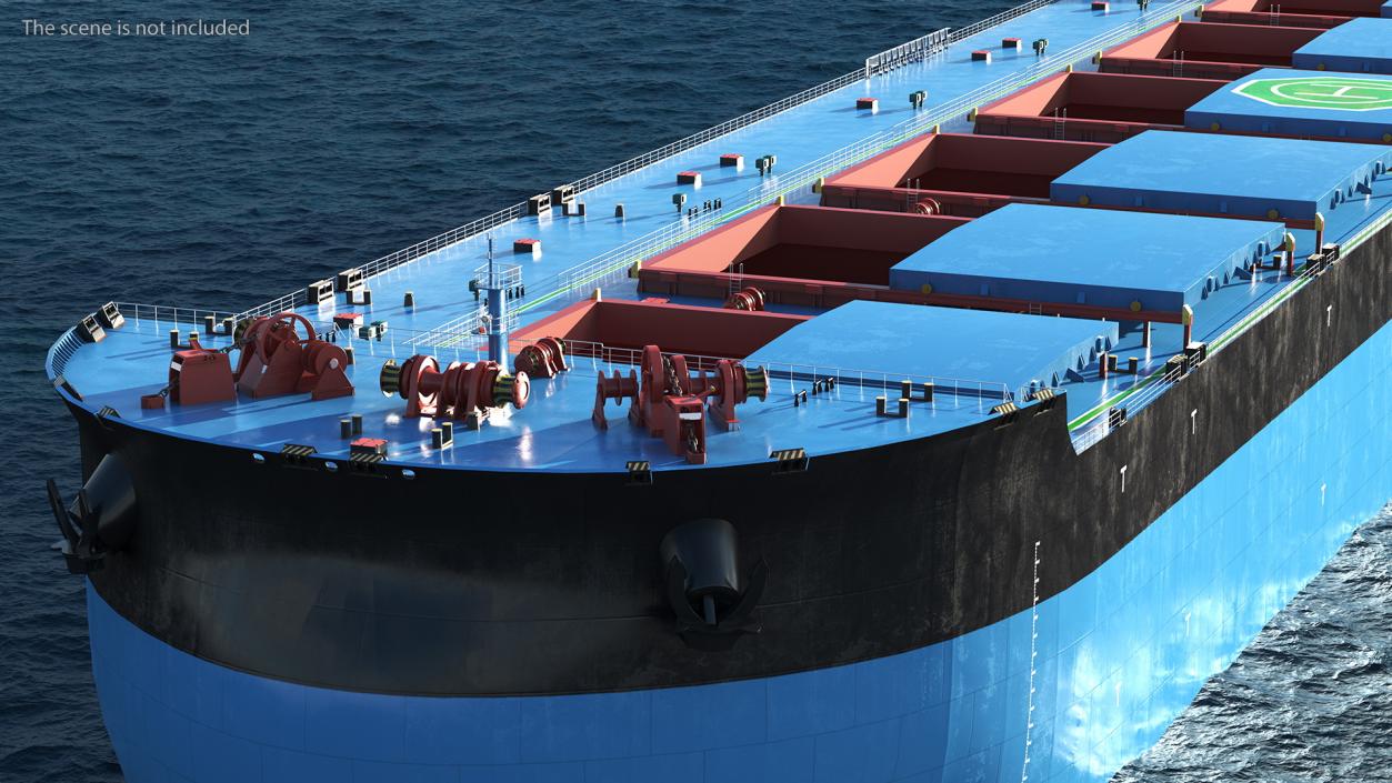 3D Bulk Carrier Ship Empty model