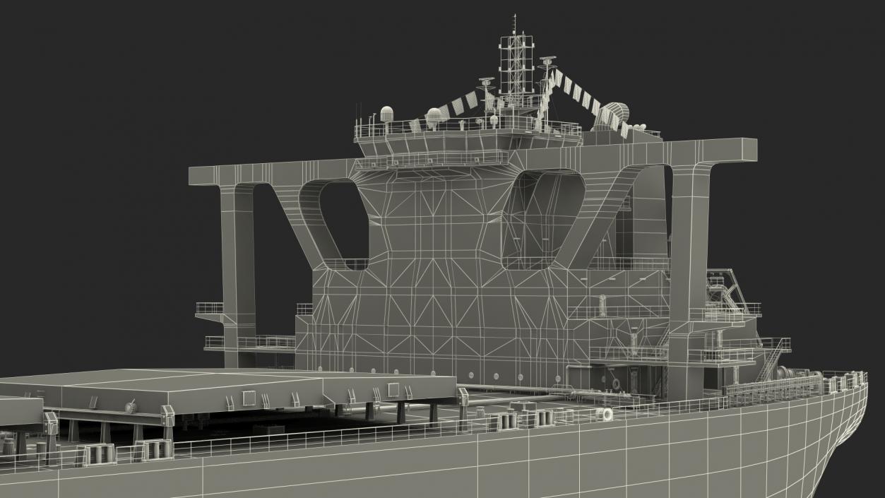 3D Bulk Carrier Ship Empty model