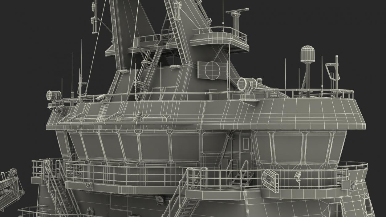 3D Anchor Handling Tug Supply Vessel model