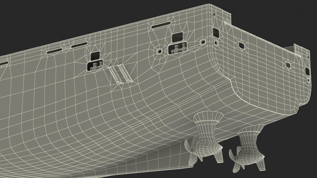 3D Anchor Handling Tug Supply Vessel model