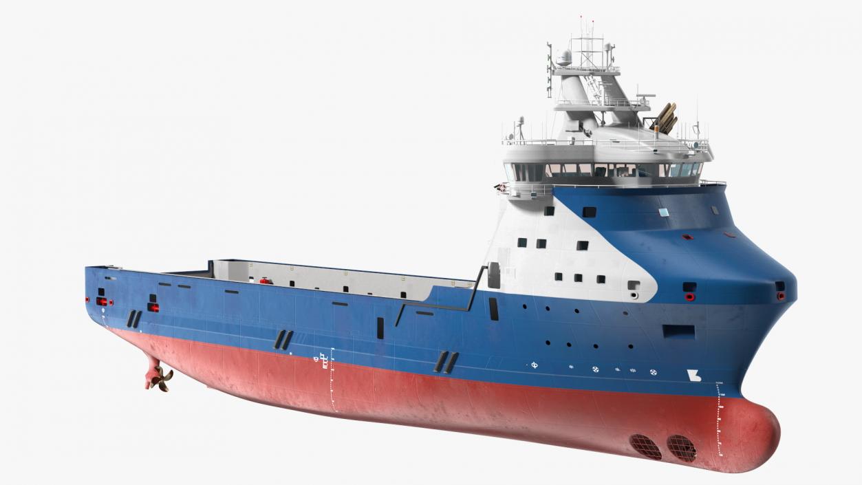 3D Anchor Handling Tug Supply Vessel model