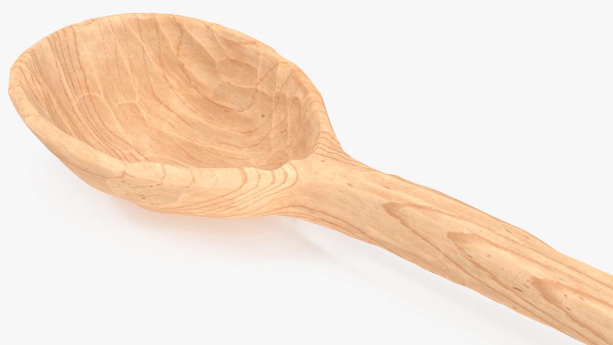 3D model Wooden Carved Spoon Light