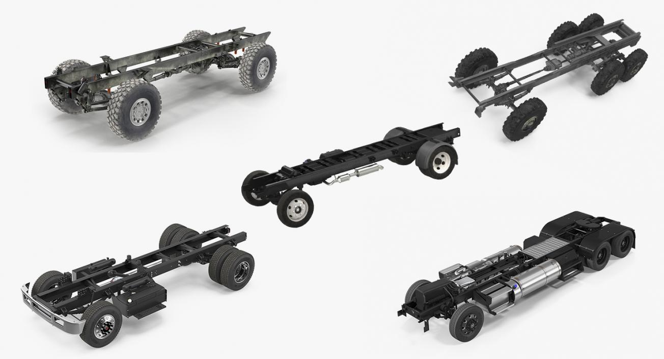 3D Truck Chassis Collection 2