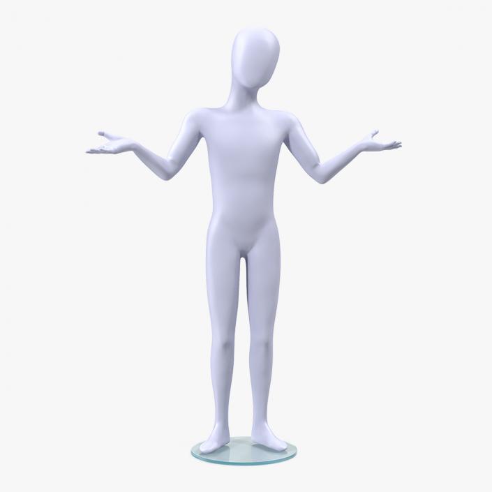 Child Mannequin Rigged 3D